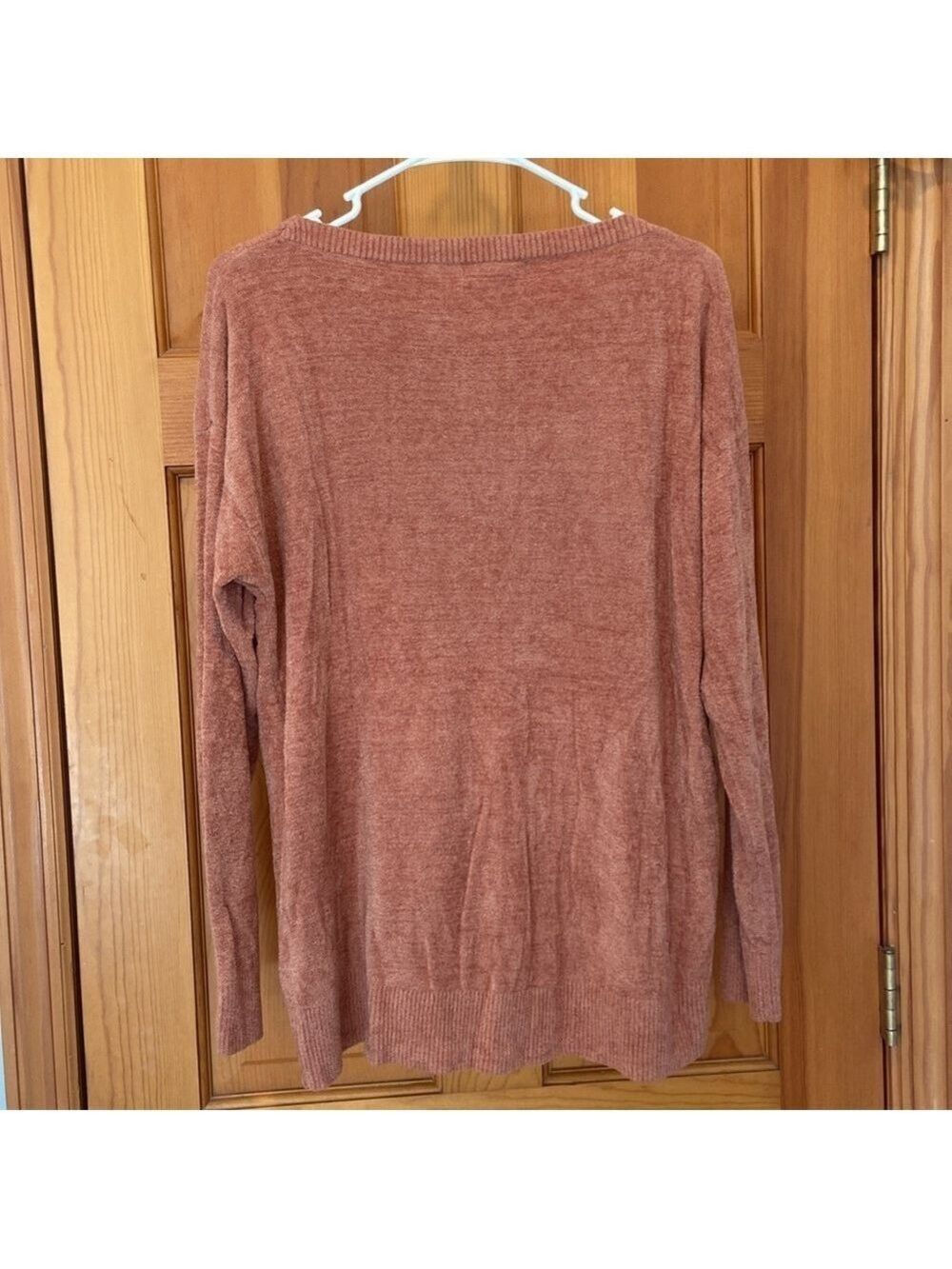 Barefoot Dreams Cozy Chic Ultra Lite Dockside Pointelle Pullover in Amber Glow - Picture 3 of 6